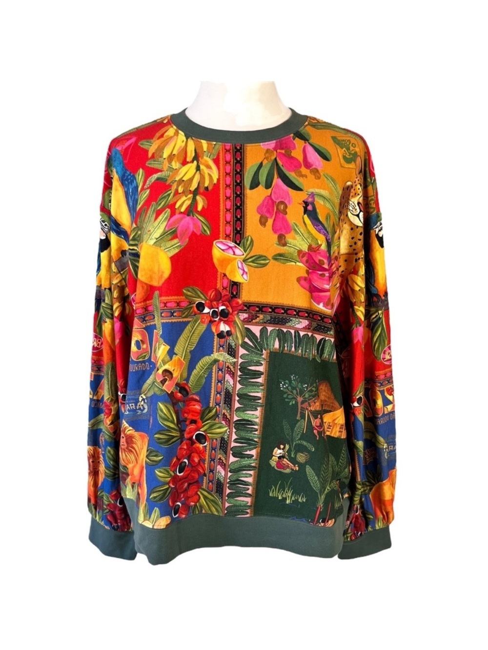 Farm Rio mixed print sweatshirt - size  XS 🏝️